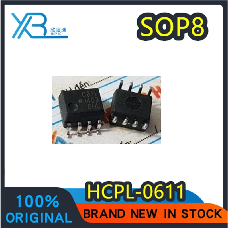 

(10/50 pieces) HCPL-0611 Original Imported Optocoupler 611 SMD SOP8 Single Channel Photocoupler In Stock Fast Delivery