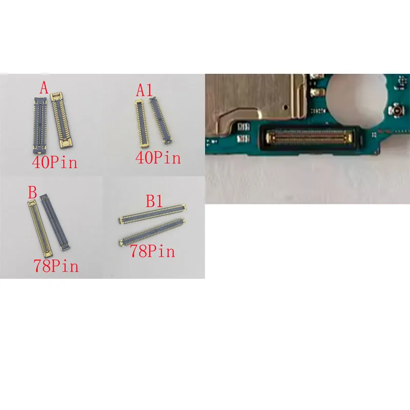 2-50Pcs Usb Lcd Display Charger Plug FPC Connector For Samsung Galaxy A32 A325 A22 A225F A52 A525 A82 A72 A725 A826 40 78 Pin