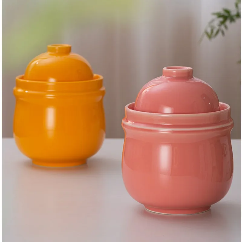 Household Large Kimchi Jar Sealing With Cover Sour Pickle Pot Jingdezhen Ceramic Food Container Multifunctional Kitchen Utensils