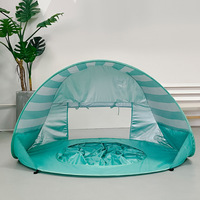 Baby beach tent with swimming pool, UPF 50+ children's sunshade canopy