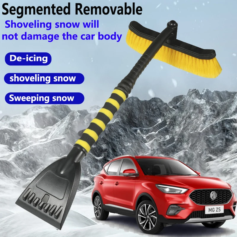 Doesn’t hurt the Car Snow Shovel Ice Scraper With Brush For Car Windshield Snow Remove Adjustable Broom Deicing Tool Accessories