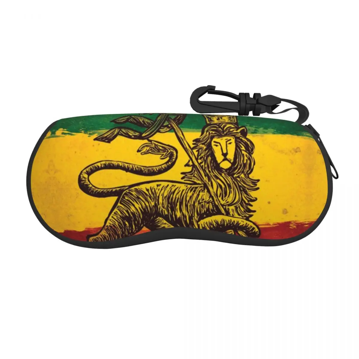 Jamaican Rasta Flag Sunglasses Soft Case Neoprene Zipper Jamaica Pride Shell Eyeglass Case Custom Protective Box For Glasses