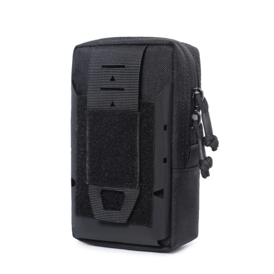 【New style】-  multi-function mobile phone bag outdoor sports bag tactical camouflage military fan bag CP multi-pocket