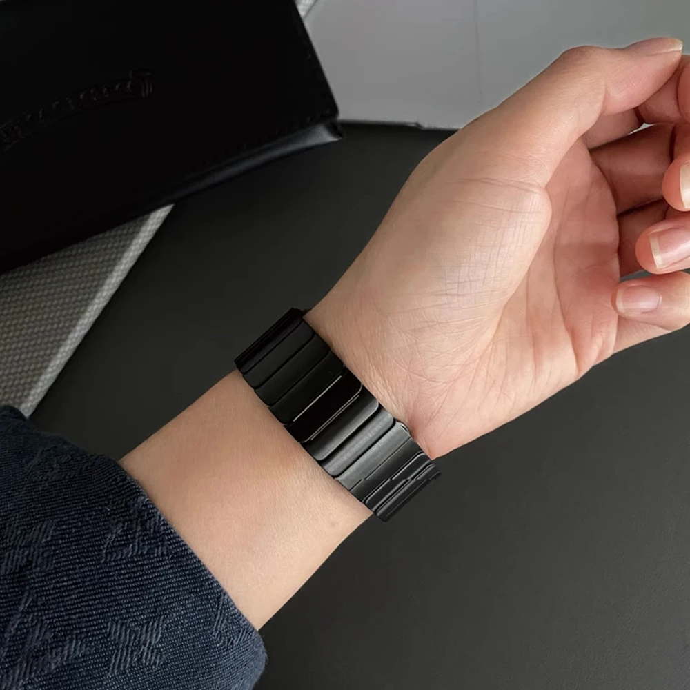 Cinturino in acciaio inossidabile per Apple Watch Ultra 2 49mm 10 46mm 9 8 7 6 5 4 Bracciale a maglie di lusso per IWatch 45mm 44mm Business Correa