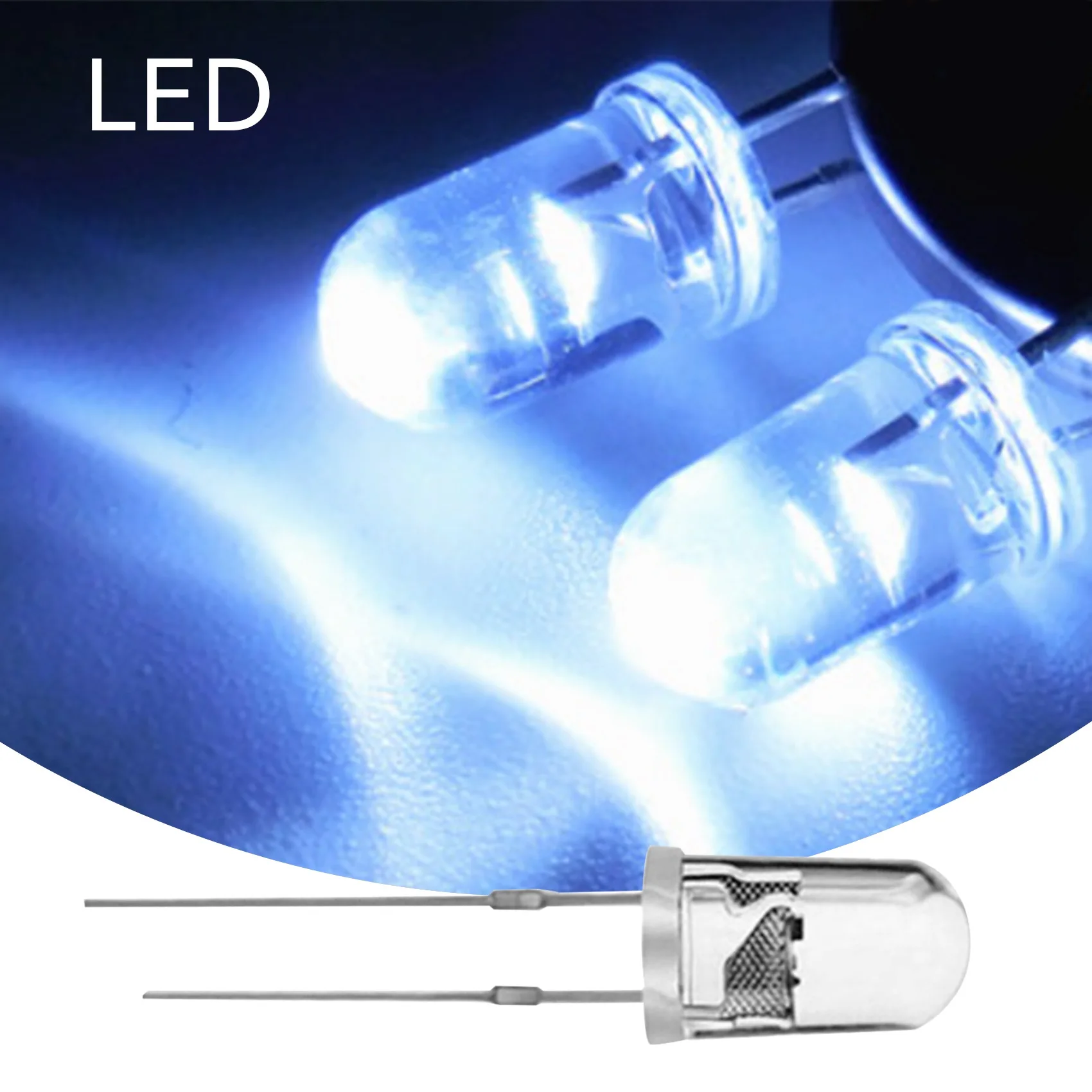 A88M 100 шт./лот 5 мм круглый фиолетовый УФ-светодиод супер яркий прозрачный светодиодный светильник фиолетового цвета