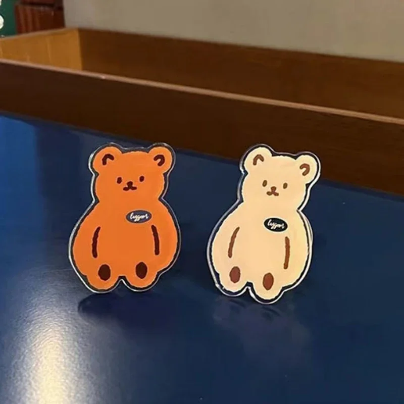 Korea Cute Funny Bear Sunflower Bracket Phone Grip Tok Cartoon Griptok Holder Ring for IPhone 14 Accessories Phone Stand Holder