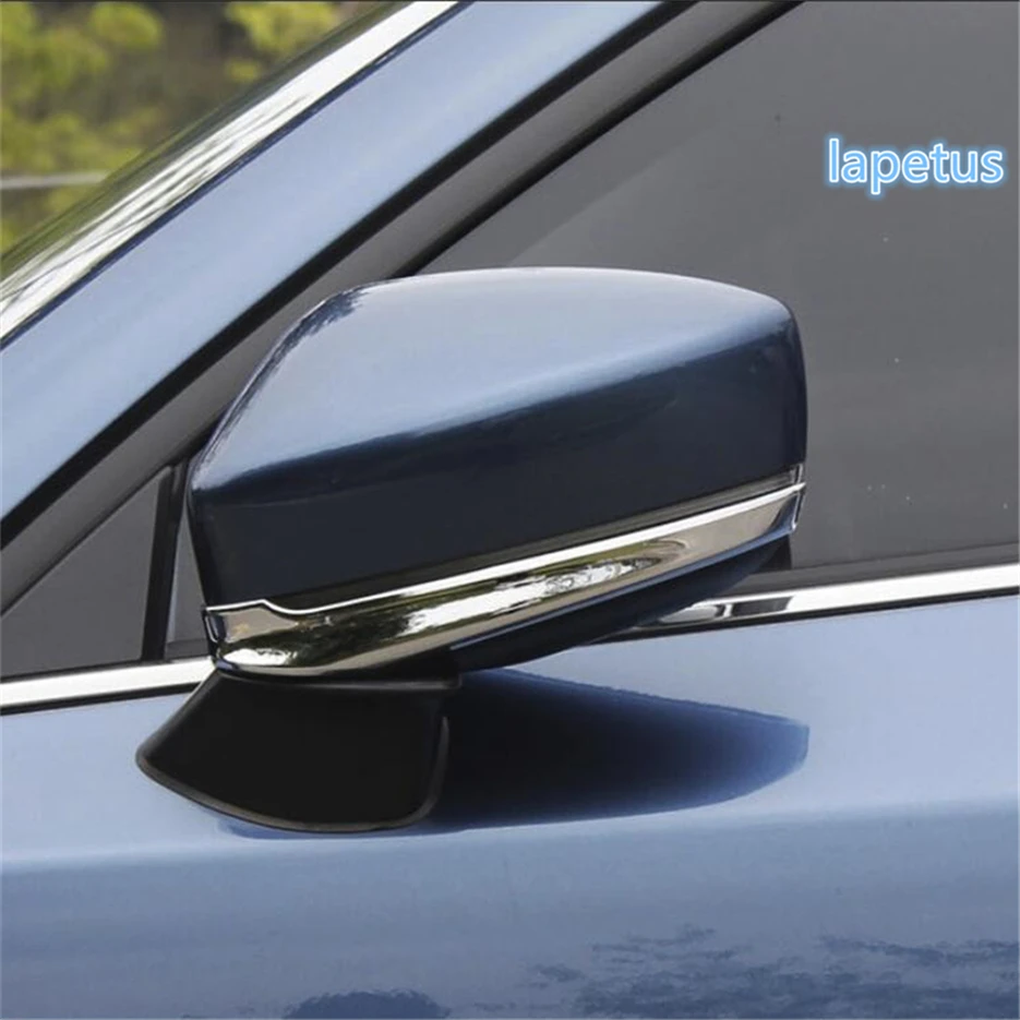 

Lapetus Rearview Mirror Lower Deflector Strip Decoration Frame Cover Trim 2 Piece Fit For Mazda CX-9 CX9 2017 - 2020 / Bright