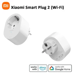 Global Version Xiaomi Smart Plug 2 (Wi-Fi) 3680W Max EU Power Adapter Socket Remote Control Assistant Wireless Switch Plug