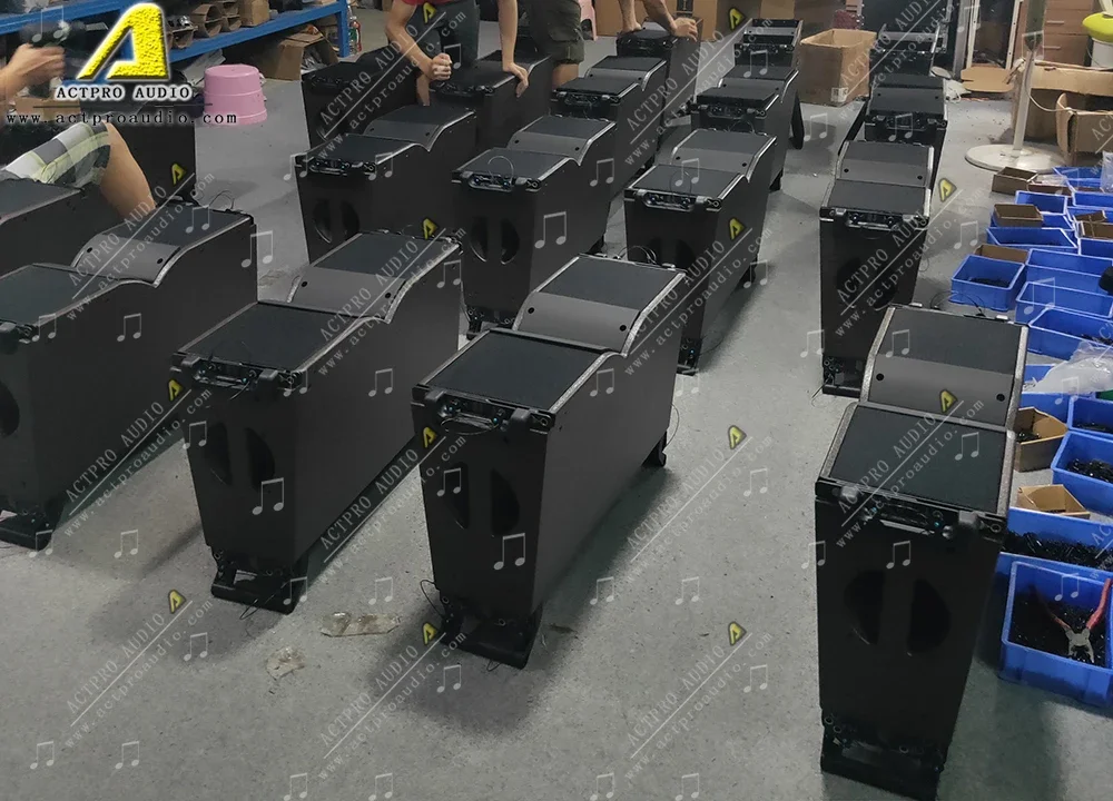 amplifier and speakers power Line array speaker KR208 with ks28 subwoofer speaker dual 18 inch clear sound system