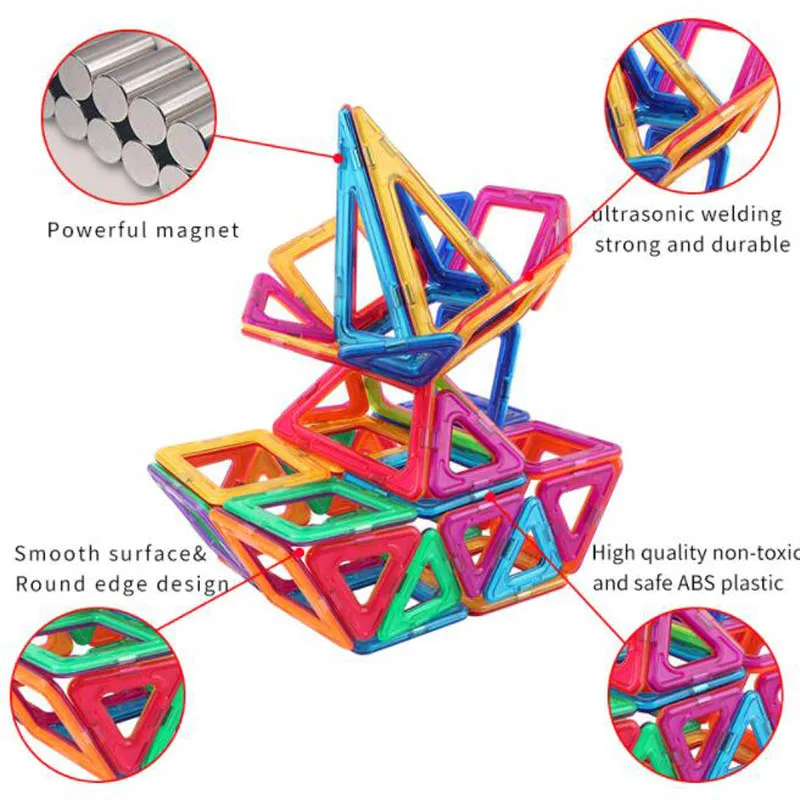 3D DIY układanki magnetyczne klocki edukacyjne zabawki dla dzieci prezenty kreatywne cegły