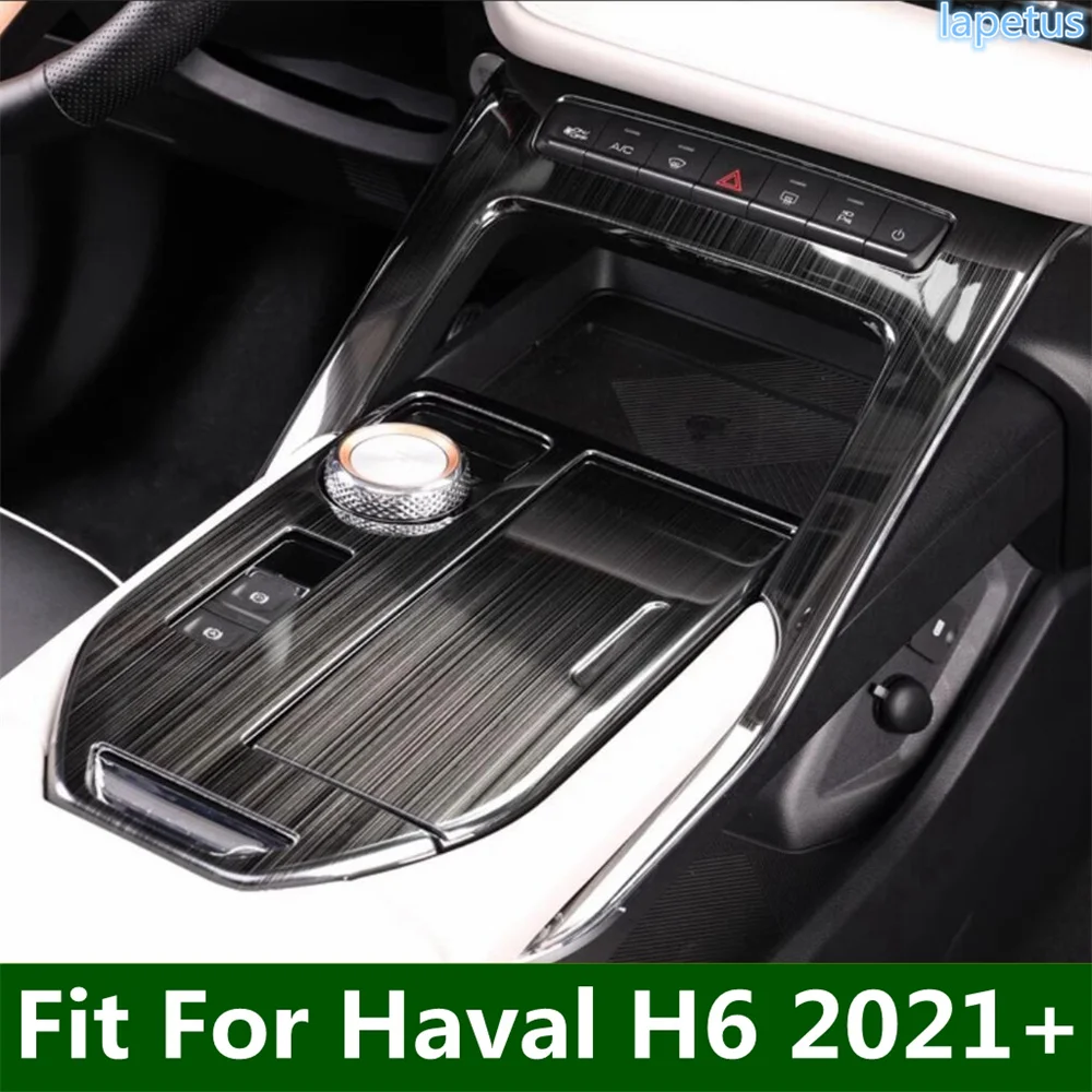 

Stainless Steel Car Gear Shifter Panel Cover Case Trim For Haval H6 2021 2022 2023 2024 Decoration Frame Stickers Accessories