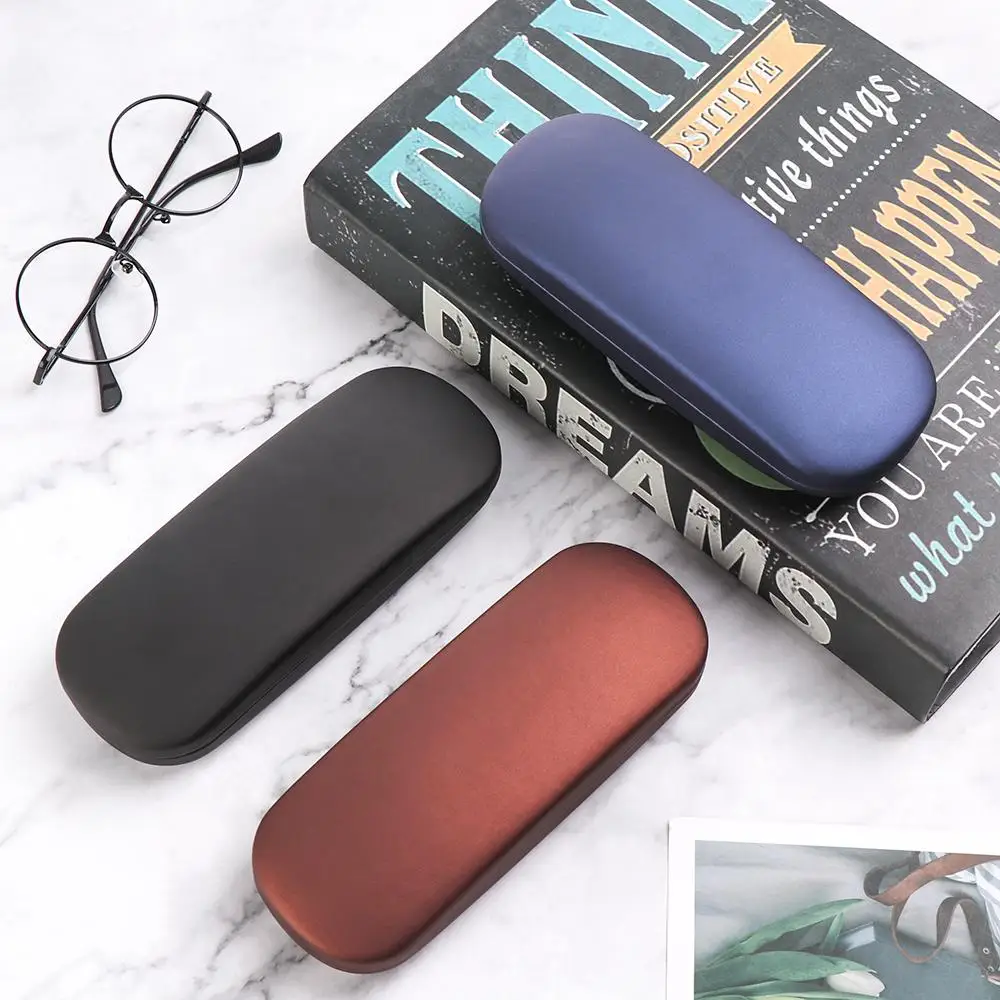 Classic PU Pearlescent Eyewear Accessories Eyewear Protector Glasses Box Reading Eyewear Case Myopia Glasses Case