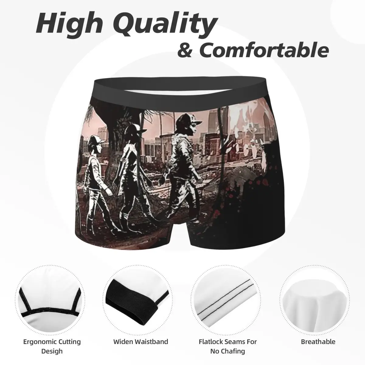 Трусы-боксеры, шорты Walkers Ii The Walking Dead, мужские трусы, удобное нижнее белье для мужчин, подарки бойфренду