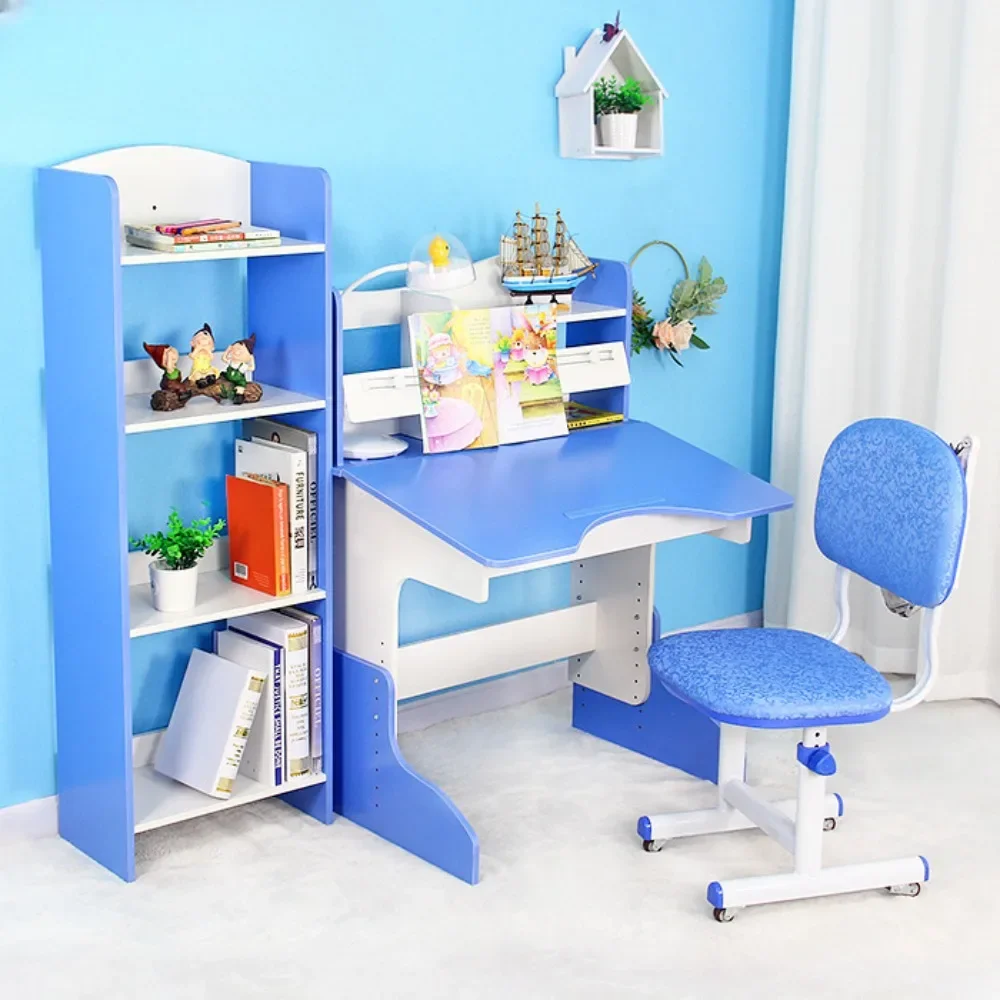 Children's learning desk and chair set  adjustable height writing desk kindergarten professional desk household children's