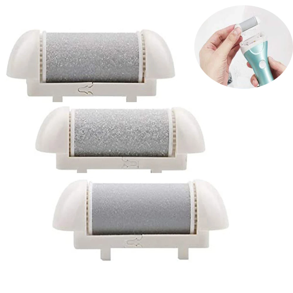 6PCS/3PCS NEW Foot Care Tool Heads Pedicure Hard Dead Skin Callus Remover Refills Replacement Rollers Electric Foot File