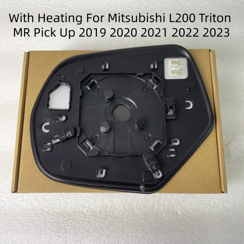 Car Pickup Heated Convex Mirror Glass With Heating For Mitsubishi L200 Triton MR Pick Up 2019 2020 2021 2022 2023