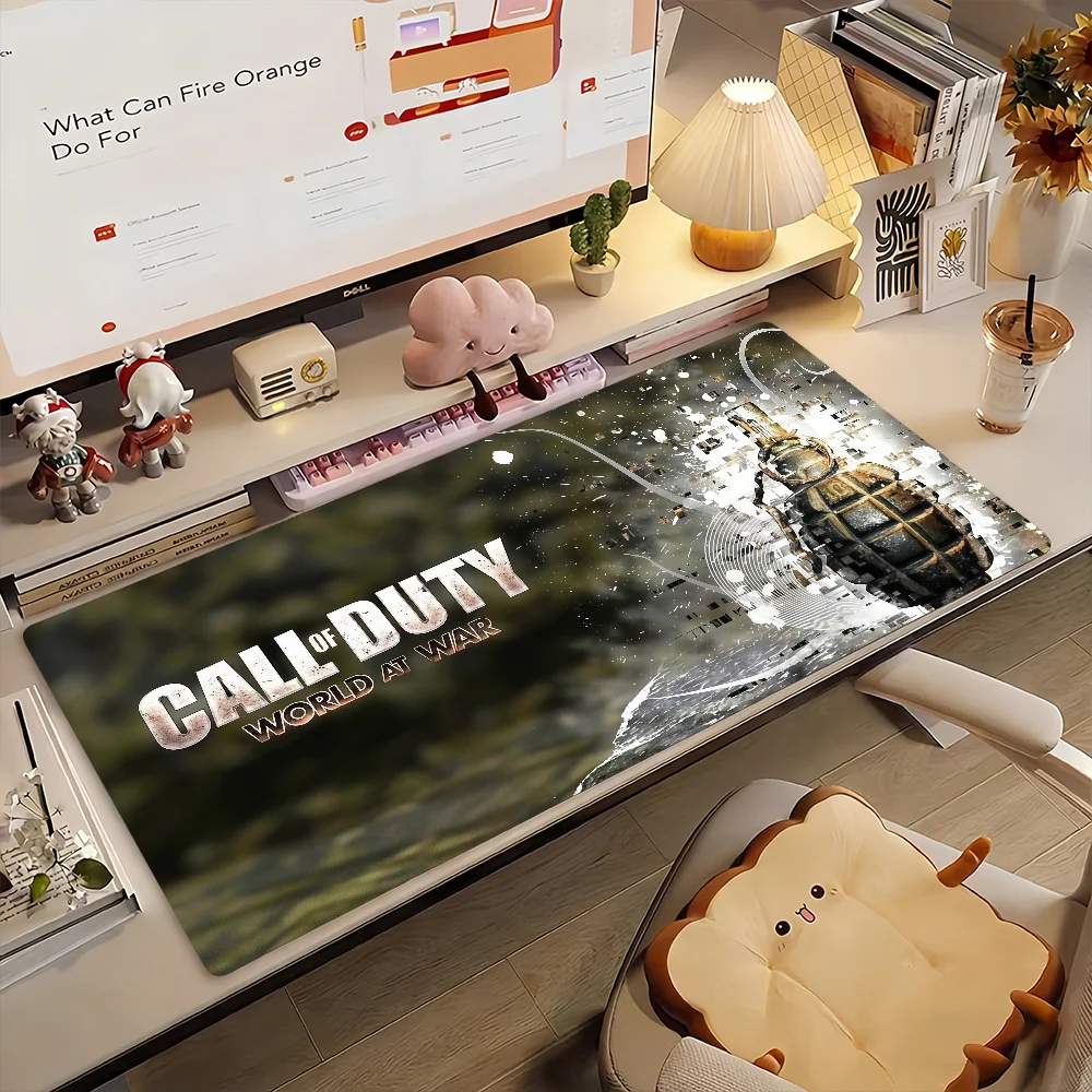 Game C-Call of D-Duty  Mouse Pad Non-slip Rubber Gamer Balance Computer Mat Decoracion Deskmat Laptop Office Large