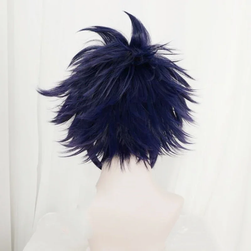 Anime My Hero Academia Tamaki Amajiki peruka do cosplay Boku No Hero Academia Cosplay Tamaki Amajiki 28CM niebieskie peruki + czapka z peruką