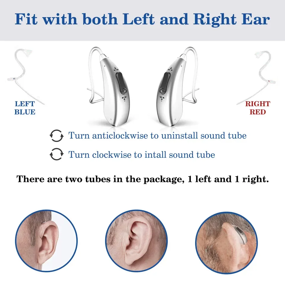 Bluetooth hearing aid, high-quality intelligent noise reduction hearing aid, audio amplifier, hearing loss hearing aid APP contr