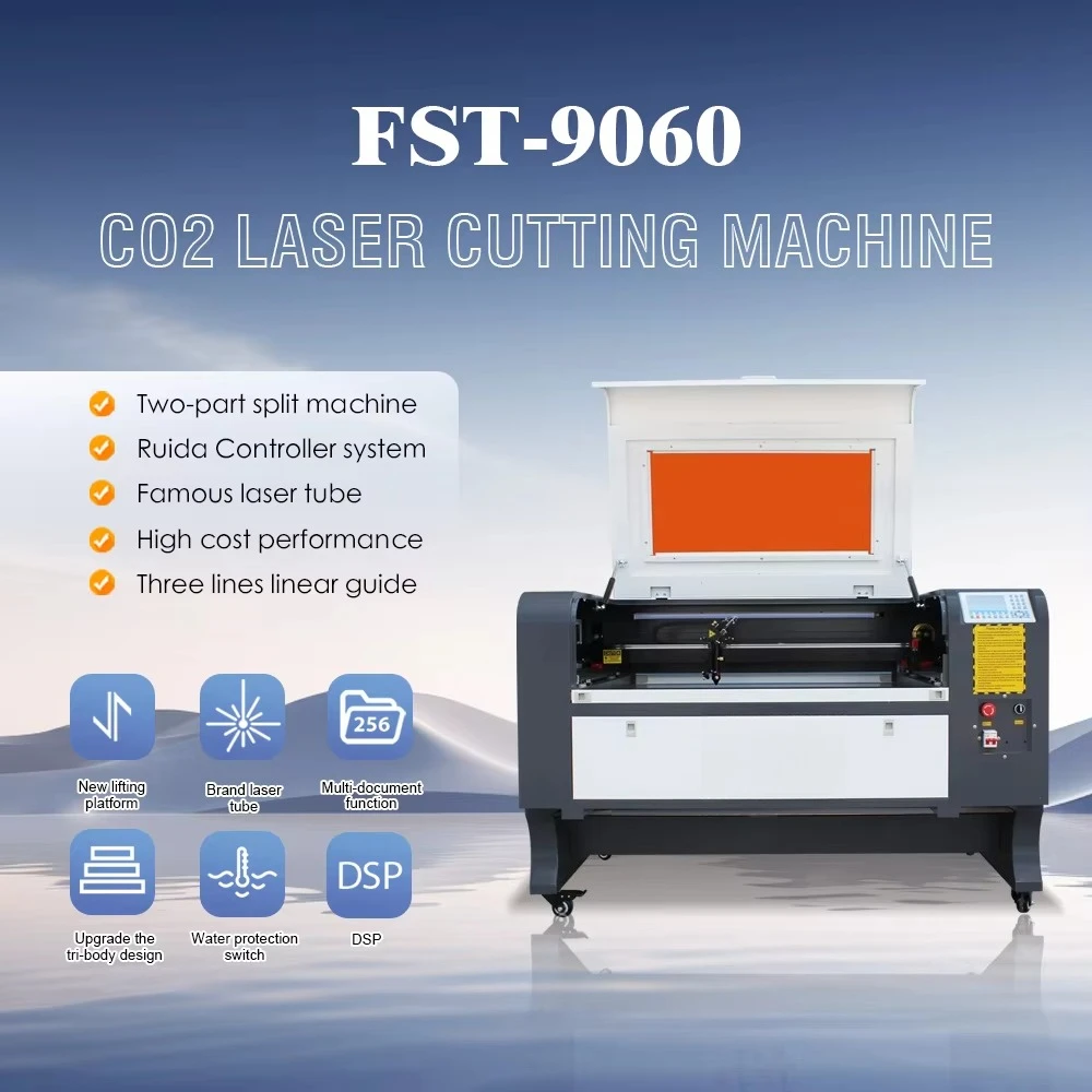 9060 CO2  Engraving Machine Mini 80w 100w 130w  60w Acrylic CO2  Cutter Diode  Engraving Machines