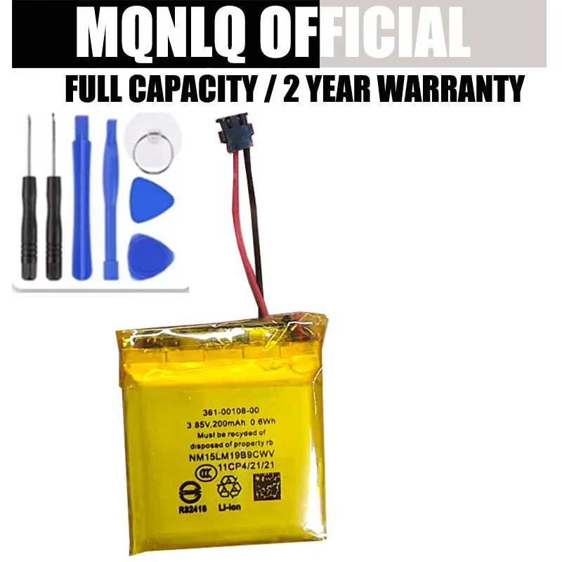 Replaces 200mAh 361-00108-00 Battery For Garmin Vivoactive 3 Vivoactive3 GPS Sports Watch + Tools