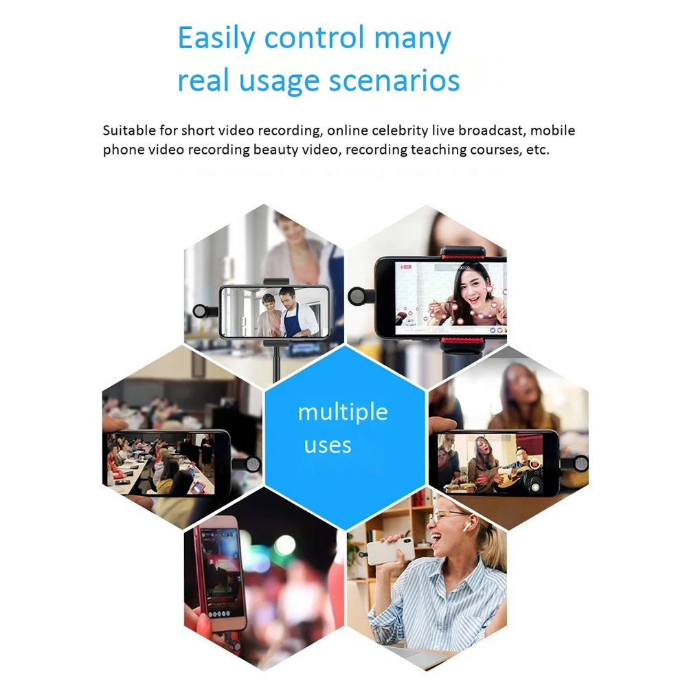 Ledistar ไมโครโฟนคอนเดนเซอร์สำหรับสมาร์ทโฟน, ไมค์มินิลดเสียงรบกวนได้ไวต่อการ TYPE-C อินเตอร์เฟซ