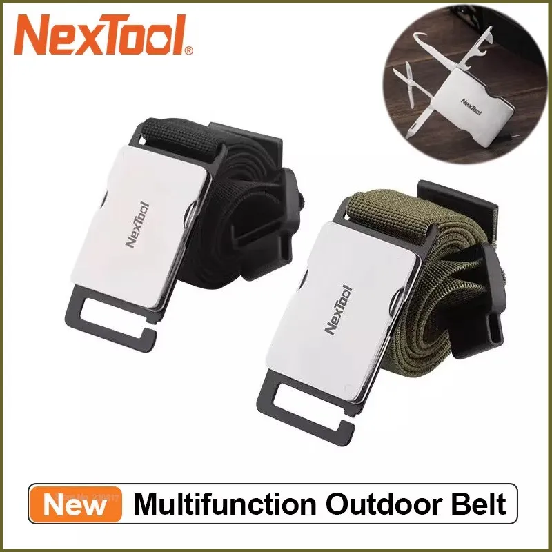 NexTool Multitool Men Waist Belt Buckle Repair Tool Screwdrivers Scissors File Bottle Opener EDC Tools