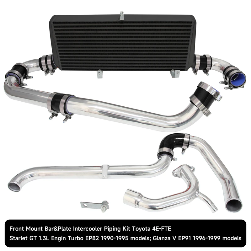 New FMIC Intercooler Kit Fits For Toyota Starlet EP82 GT (90-95) / EP91 Glanza V (96-99) 4P-FETE