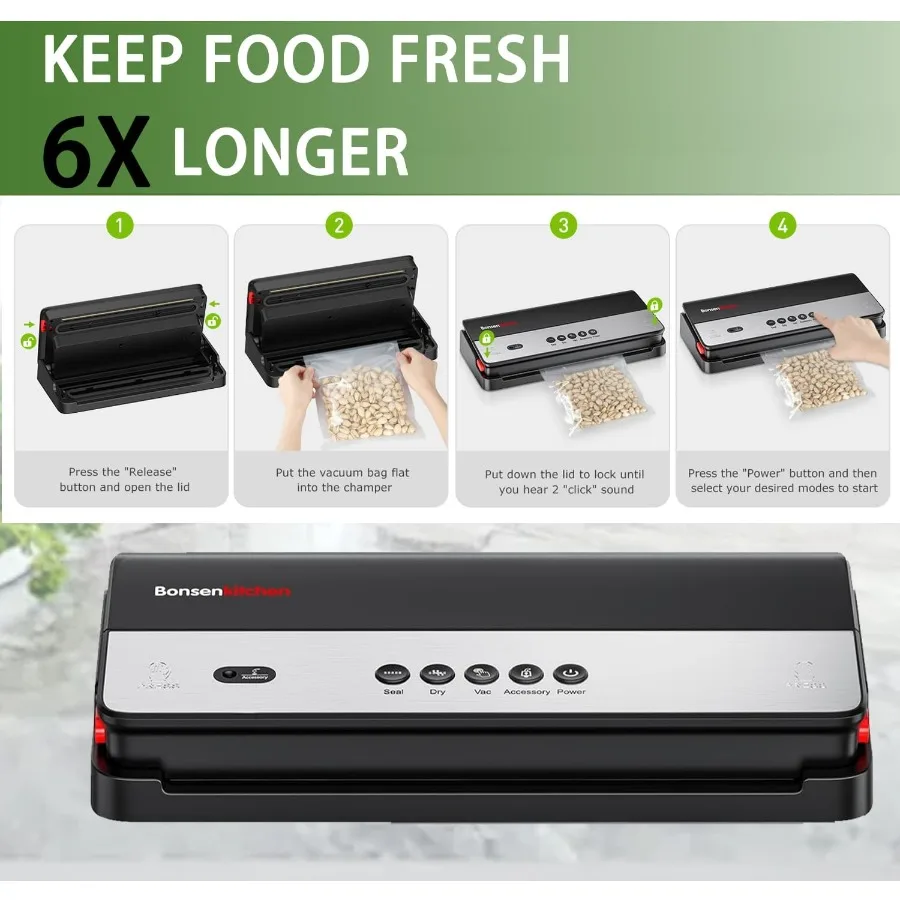 真空シーラー 多機能 内蔵カッター バッグ収納 省スペースで持ち運び可能 高速動作 グローフィッシュテクノロジーバンドル