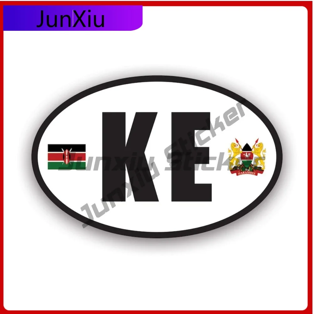 

Kenya Oval Sticker Waterproof Outdoor Decals Cool Laptop Waterproof Vinyl Decal For Door Trim Sticker Protection Unique High