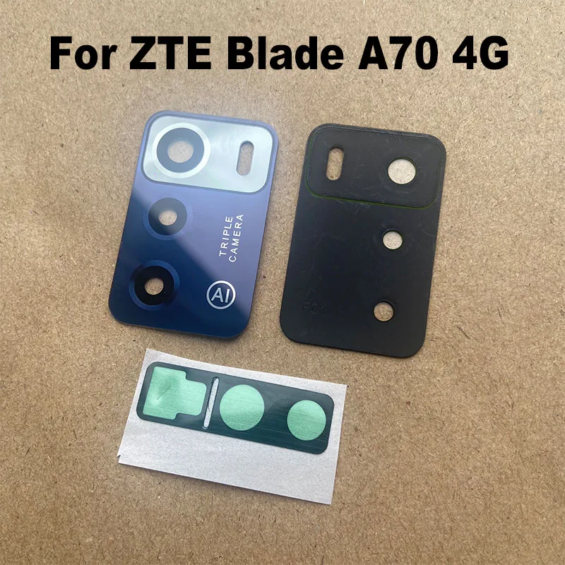 For ZTE Blade A72 4G / V40 Smart Back Camera Lens Glass Rear Lens Glass with Stikcer Replacement