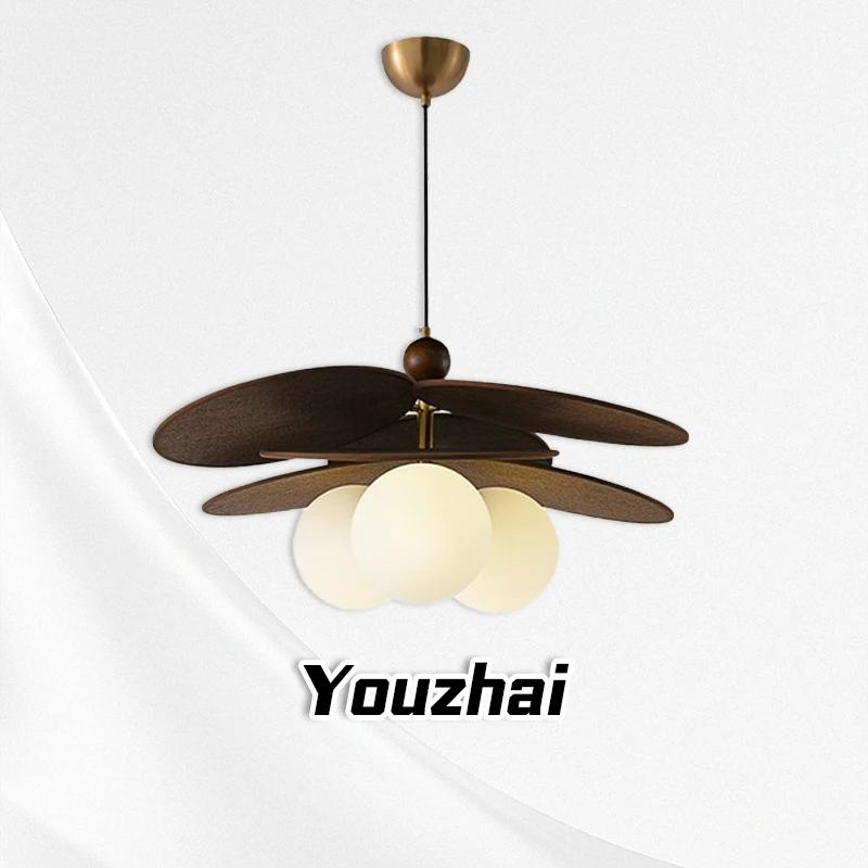 

Middle ancient style rattan woven bedroom lamp, retro high-end feeling, magic bean dining table, eye protection pendant lamp