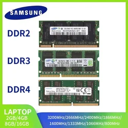 SAMSUNG Laptop Ram DDR4 DDR3 DDR2 16GB 8GB 4GB 2GB 3200 2666 2400 1866 1600 1333 1066 800 667MHz SAMSUNG Notebook Memoria