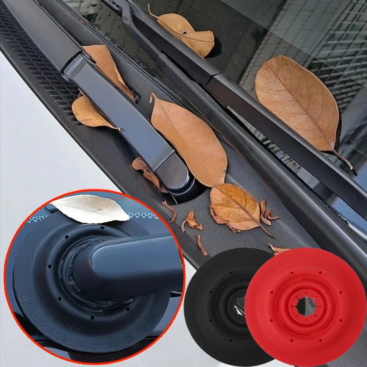 Universal Car Windshield Wiper Dustproof Cover Debris Leaves Falling Protection Sleeve Windscreen Wiper Bottom Hole Cover 1/2pcs