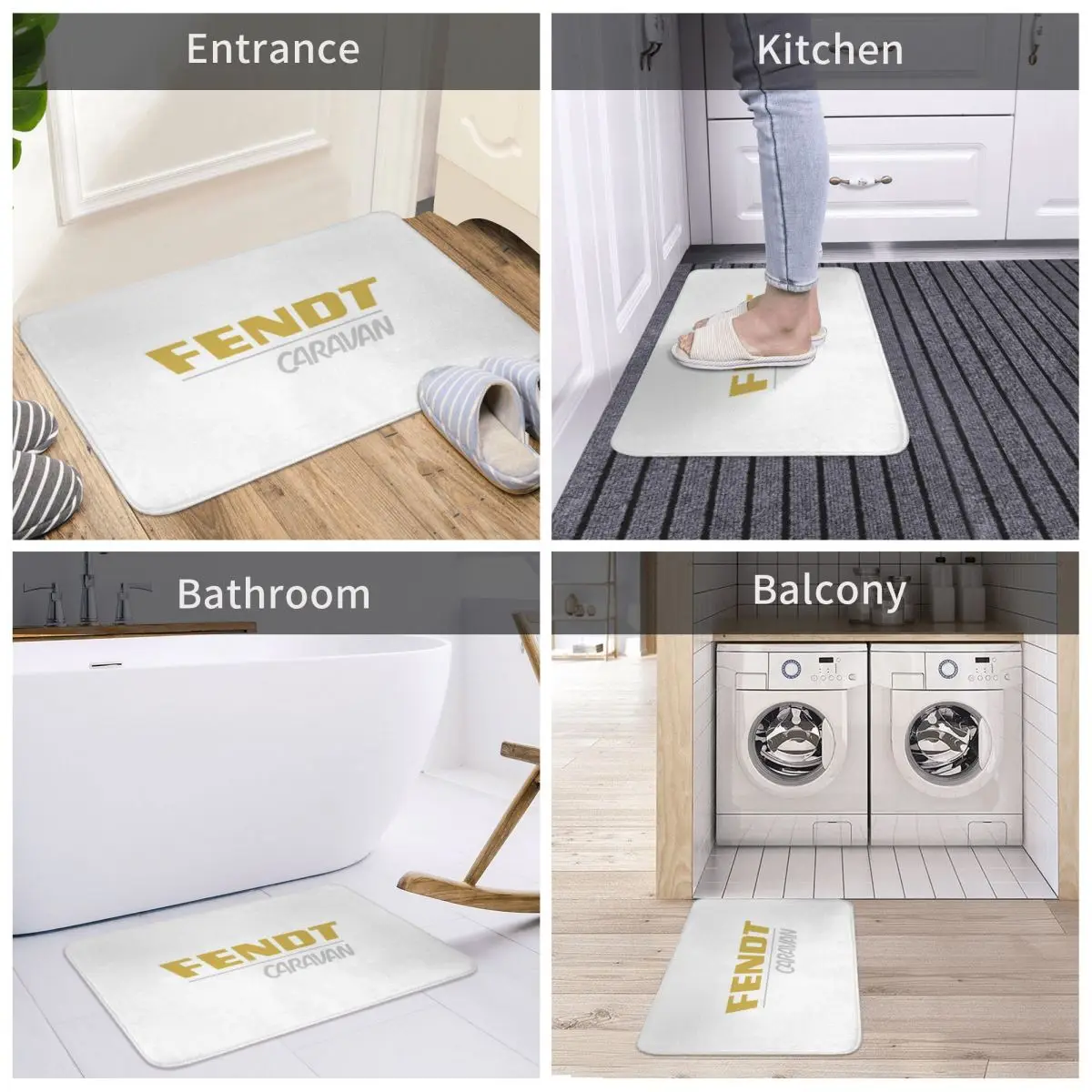 Fendt Caravan Doormat Anti-skid Super Absorbent Bathroom Floor Mats Entrance Rugs Kitchen Carpet For Tabbert LMC Hobby Caravan