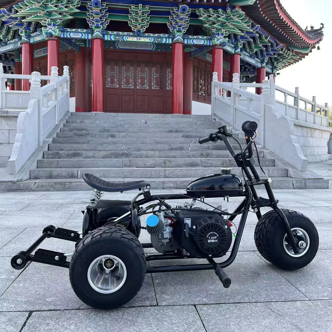

Customized Pedal Racing Mini Bike 212cc 8.5hp 4 Stroke Gas Powered Drift Chain Drive 5'' Racing Tires 60km/h Off-Road Go Karts