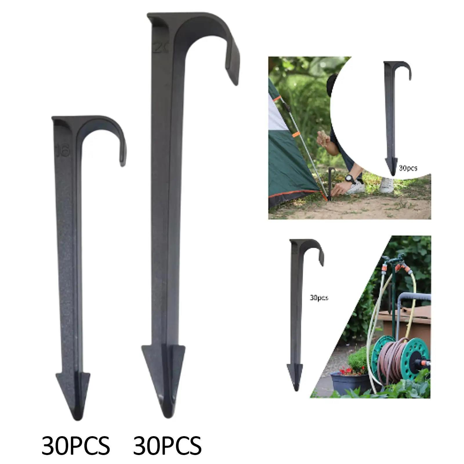 

30x Soaker Hose Stakes Professional Parts for Drip System Flower Bed