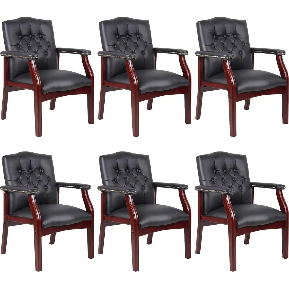 

Set of 6 High-Back Ergonomic Office Chairs, Suitable for Various Settings: Waiting Rooms, Meetings, Conferences, Lobbies, Church