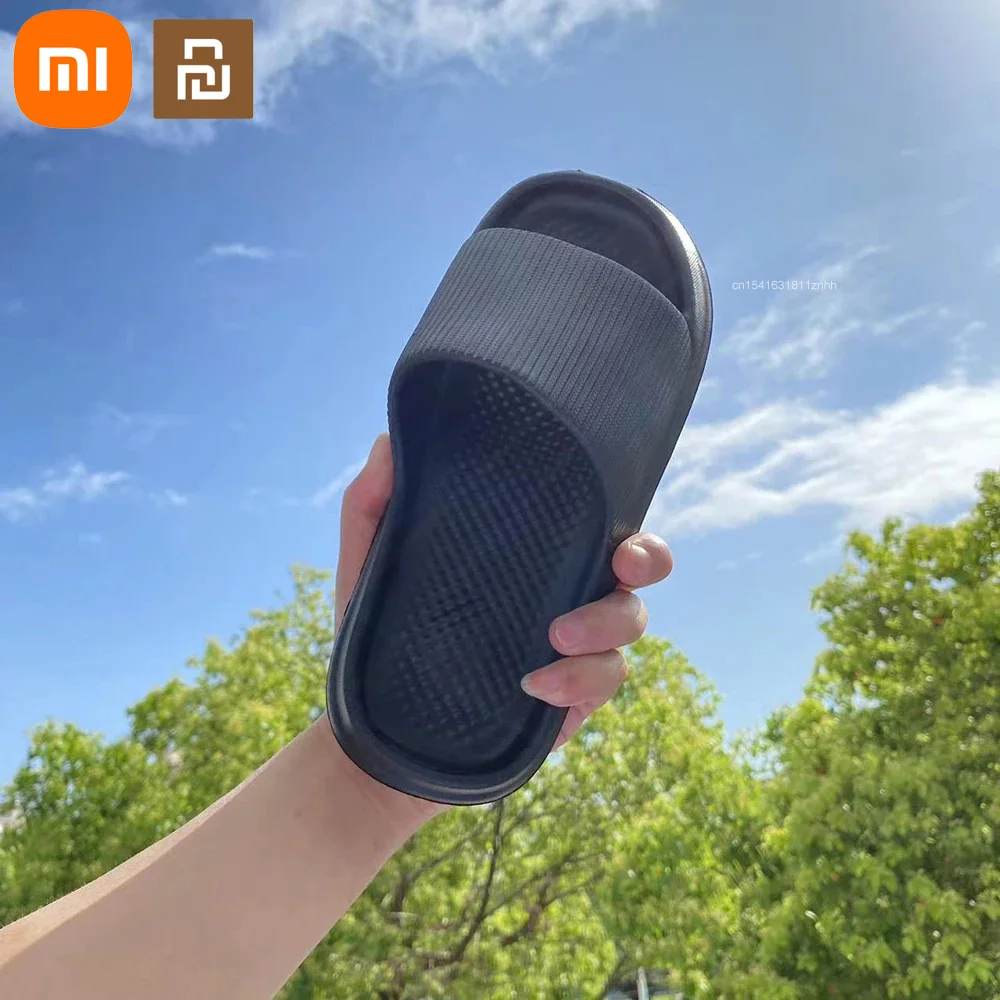 Xiaomi Youpin แฟชั่นบ้านชายรองเท้าแตะลื่นผู้หญิงรองเท้าแตะนุ่ม EVA ในร่มแบบสบายๆรองเท้าแตะห้องน้ำ bath Flip-Flops