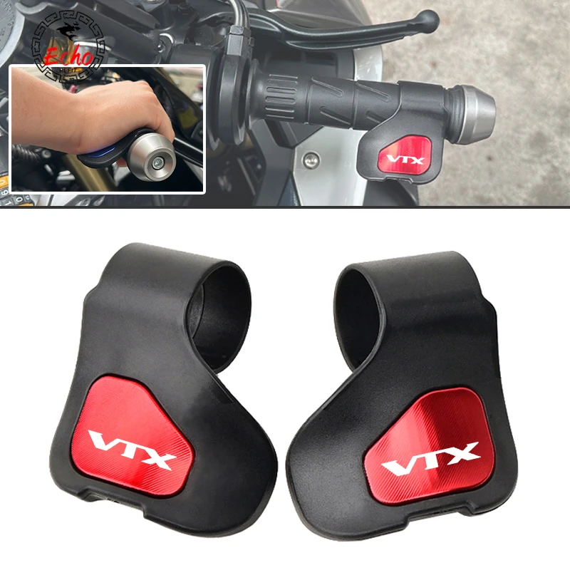 With LOGO ‘’VTX‘’ For HONDA VTX1300 VTX1800 VTX 1300 VTX 1800 Motorcycle Fashion Accessories CNC Throttle Clip Labor Saver