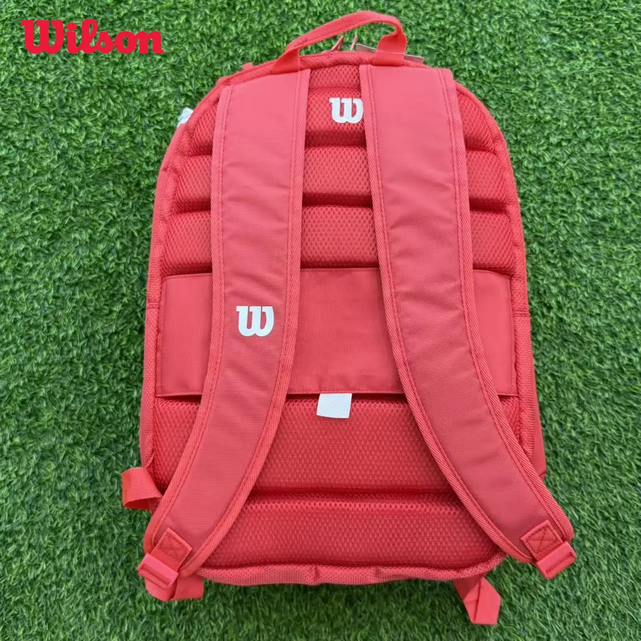 

Wilson New 2025 Super Tour Red Backpack Large Capacity Sports Tennis Racquet Bag with Separate Shoe Compartment WR8036901001