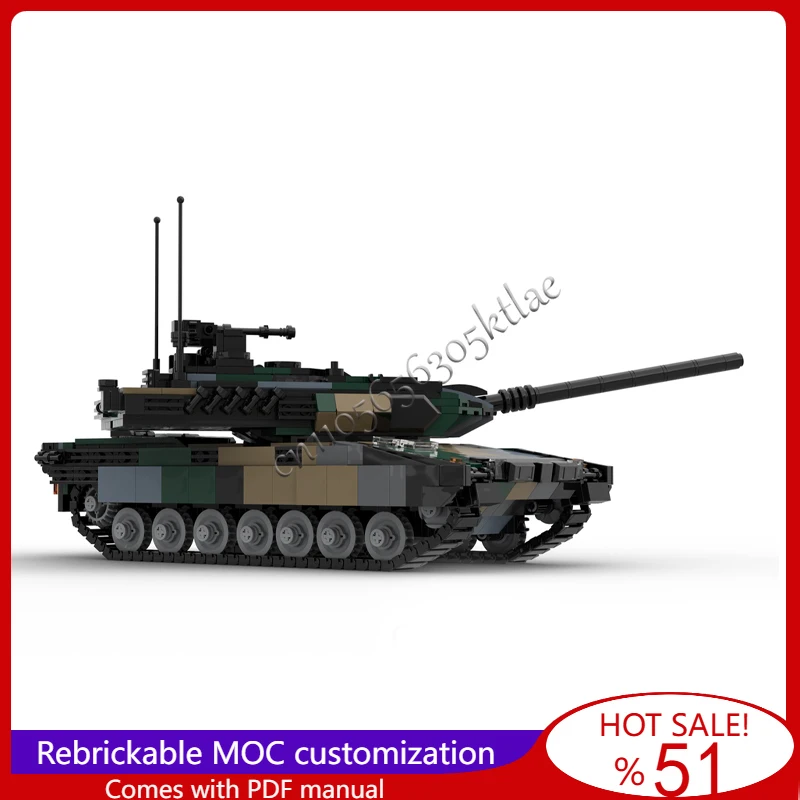 1055 PCS MOC Third Generation Modern Main Battle Tank Model DIY Set Assembled Educational Creative Children Toys Birthday Gifts