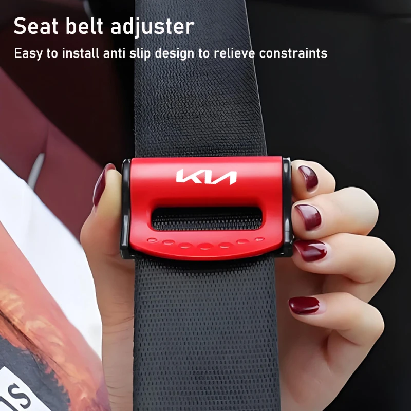 أحزمة مقعد بشعار السيارة ملحقات مشبك بلاستيكي قابل للتعديل لكيا KN GT-Line سبورتاج Ceed ريو بيكانتو سورينتو سول سيراتو فينجا