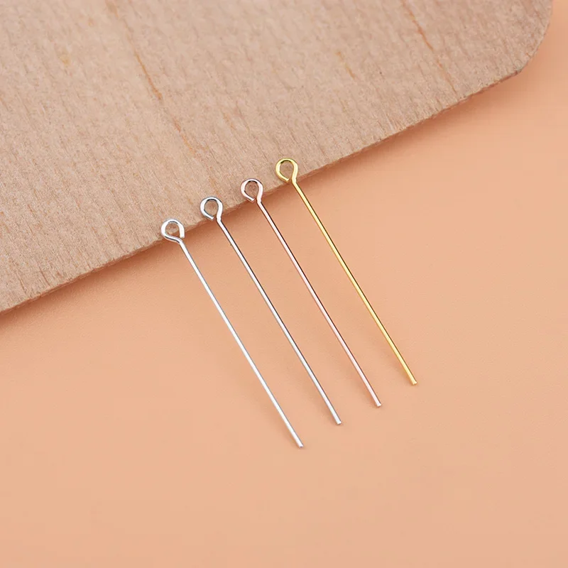 10pcs 925 sterling silver Nine Words Needle Fit Earrings Bracelets Necklaces Beads Connector Accessories Diy Jewelry Making