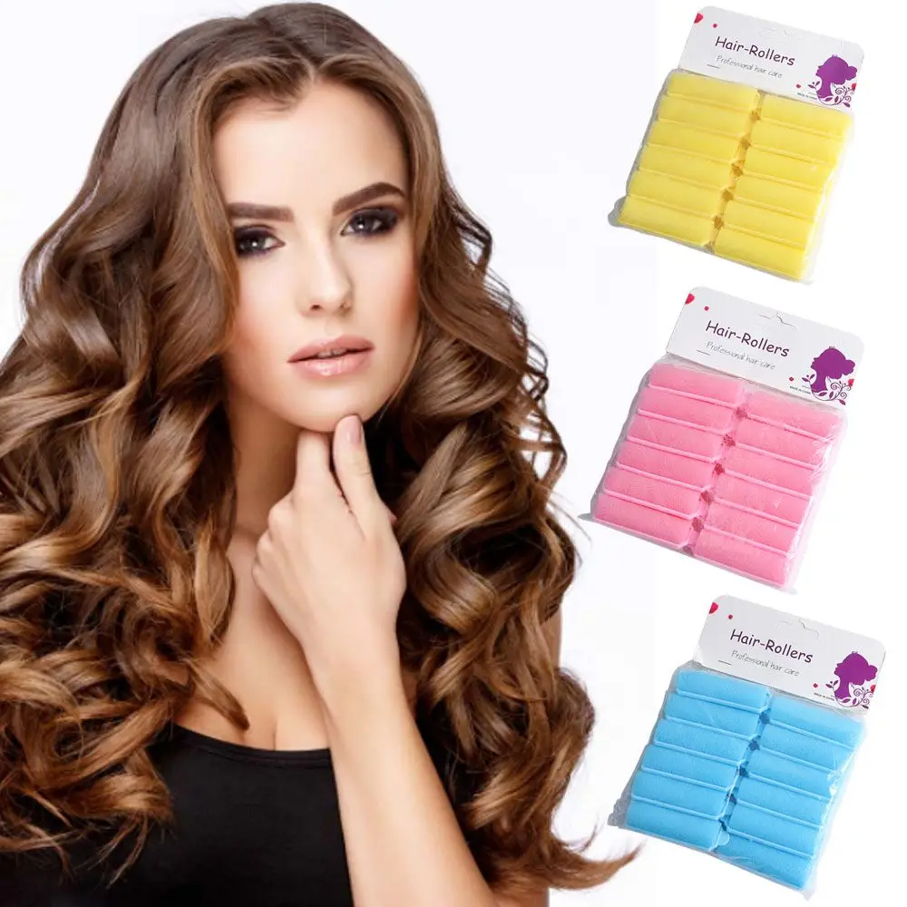 Cojín de espuma suave para peluquero y salón, herramientas de peinado, rizador de pelo mágico, rodillos de esponja para el cabello, rodillo de flequillo para mujer, cabello ondulado