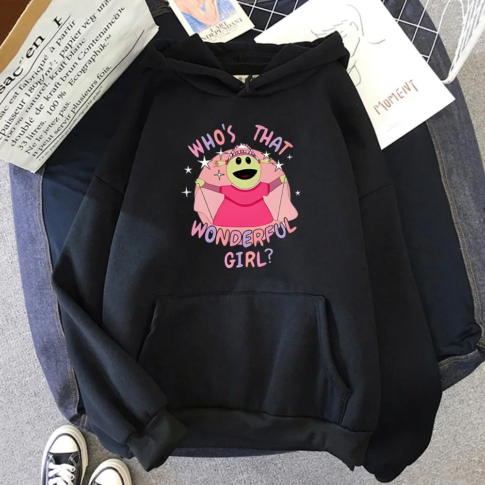 

Nanalan Hoodies Who's That Wonderful Girl Sweatshirts Kawaii Cartoon Anime Clothes Y2k Top Men Streetwear Women Casual Men Coats