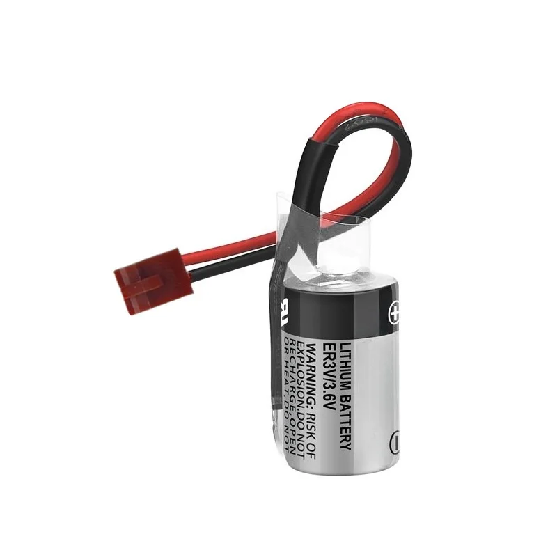 CPM2A-BAT01 Battery 3.6V 1000mAh ER3V Primary Lithium Battery for Omron PLC CPM2A, CQM1H