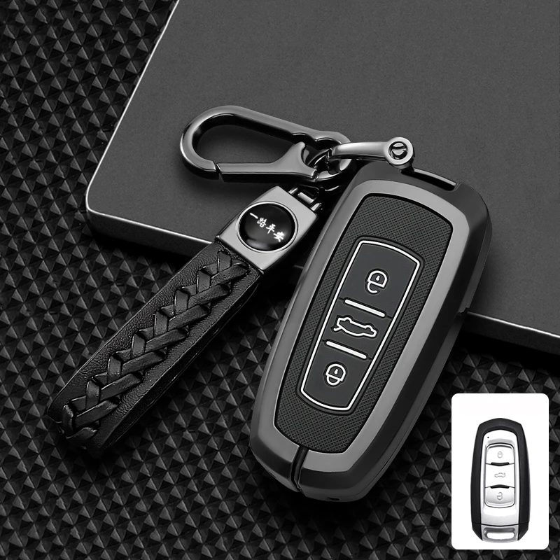 

Zinc Alloy Car Key Smart Remote Case Full Cover Shell For Geely Atlas Boyue NL3 EX7 SUV GT GC9 Emgrand X7 Borui Auto Accessories