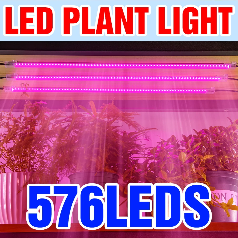 

Светодиодный светильник для выращивания растений, полный спектр, заполняющая лампа для выращивания растений, AC220V для комнатных овощей в горшках, цветочного выращивания, гидропоники, освещения