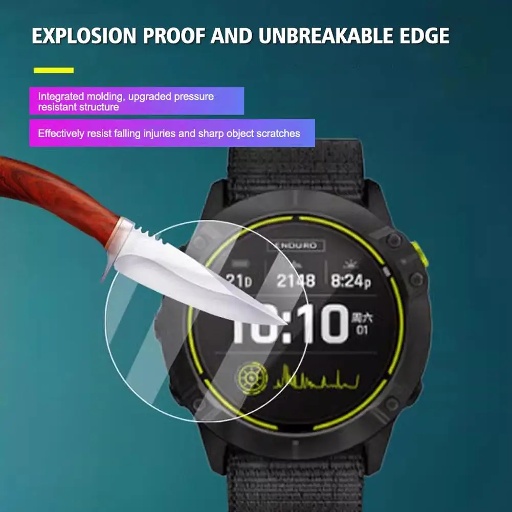 For Garmin Enduro 3 Tempered Film Clear Hd Anti-fall Smartwatch Screen Protector Film Protective Glass Film For Garmin Endu Z2S4